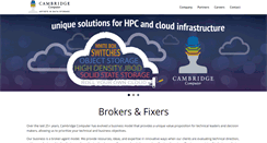Desktop Screenshot of cambridgecomputer.com